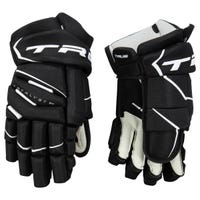 True Catalyst 5X Senior Hockey Gloves in Black Size 14in