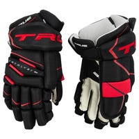 True Catalyst 5X Senior Hockey Gloves in Black/Red Size 13in