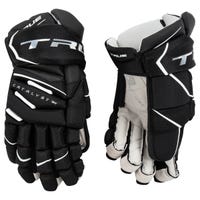 True Catalyst 9X Senior Hockey Gloves in Black Size 13in