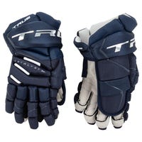 True Catalyst 9X Junior Hockey Gloves in Navy Size 12in