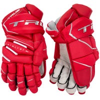 True Catalyst 9X Junior Hockey Gloves in Red Size 12in