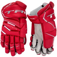 True Catalyst 9X Senior Hockey Gloves in Red Size 13in