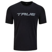 "True Anywear Senior Short Sleeve Graphic T-Shirt in Black Size Small"