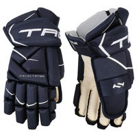 True Catalyst 5X3 Senior Hockey Gloves in Navy Size 13in