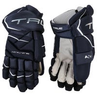 True Catalyst 7X3 Senior Hockey Gloves in Navy Size 15in