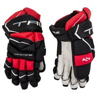True Catalyst 9X3 Junior Hockey Gloves in Black/Red Size 10in