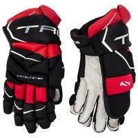 True Catalyst 9X3 Senior Hockey Gloves in Black/Red Size 13in