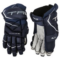True Catalyst 9X3 Senior Hockey Gloves in Navy Size 14in