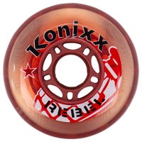 Konixx Rebel 74A Roller Hockey Wheel - Clear/Red Size 59mm