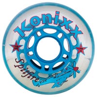 Konixx Spitfire 78A Roller Hockey Wheel - Clear/Blue Size 76mm