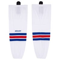 "Bauer New York Rangers 900 Series Mesh Hockey Socks in White/Red/Royal Size Senior Large/X-Large"