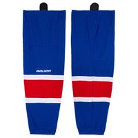 "Bauer New York Rangers 900 Series Mesh Hockey Socks in Royal/Red/White Size Youth Small/Medium"