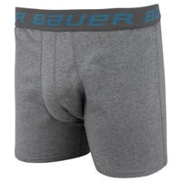 "Bauer Premium Senior Boxer Brief in Heather Grey Size Small"