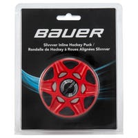 Bauer Slivvver Roller Hockey Puck in Red