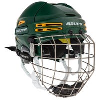 Bauer Re-Akt 75 Hockey Helmet Combo in Green/Gold