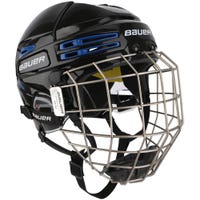 Bauer Re-Akt 75 Hockey Helmet Combo in Black/Royal