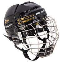 Bauer Re-Akt 75 Hockey Helmet Combo in Black/Vegas Gold