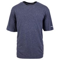 "Bauer Team Tech Youth Short Sleeve T-Shirt in Heather Navy Size Medium"