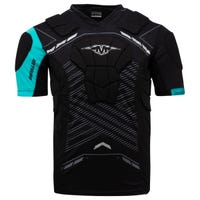 Mission Core Hockey Senior Padded Protective Shirt in Black/Blue Size Medium