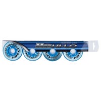 "Mission Hi-Lo Court Indoor Soft 76A Roller Hockey Wheel - Blue - 4 Pack Size 59mm"