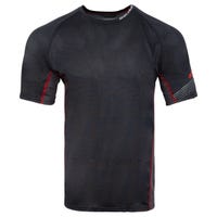 Bauer Essential Base Layer Youth Short Sleeve Training Shirt in Grey Size X-Large
