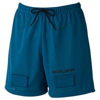 Bauer Girls' Jill Mesh Youth Training Shorts in Blue Size Large