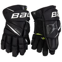 Bauer Vapor 2X Pro Junior Hockey Gloves in Black/White Size 12in