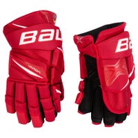 Bauer Vapor 2X Pro Junior Hockey Gloves in Red Size 12in