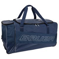 "Bauer Premium . Junior Wheeled Hockey Equipment Bag in Navy Size 33in"