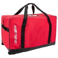 "Bauer Core . Junior Wheeled Hockey Equipment Bag in Black/Red Size 30in"