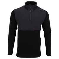 Bauer FLC Quarter Zip Senior Pullover Sweatshirt in Black Size Small