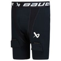 "Bauer Performance Jock Youth Short in Black Size Large"