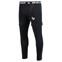 "Bauer Performance Adult Compression Jock Pants w/Cup in Black Size XX-Large"