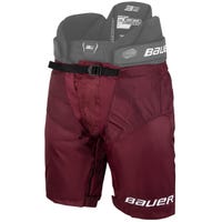 "Bauer Intermediate Hockey Pant Shell in Maroon Size Large"