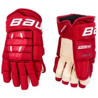 Bauer Pro Series Senior Hockey Gloves in Red Size 14in