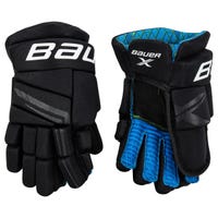 Bauer X Intermediate Hockey Gloves in Black/White Size 13in