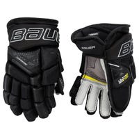 Bauer Supreme Ultrasonic Junior Hockey Gloves in Black Size 10in