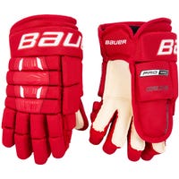 Bauer Pro Series Junior Hockey Gloves in Red Size 10in