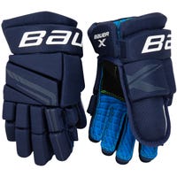 "Bauer X Junior Hockey Gloves in Navy Size 10in"