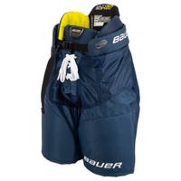"Bauer Supreme Ultrasonic Youth Ice Hockey Pants in Navy Size Large"