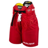 "Bauer Supreme Ultrasonic Youth Ice Hockey Pants in Red Size Large"