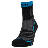 "Bauer Performance Low Skate Sock in Black Size Large"