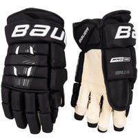 Bauer Pro Series Intermediate Hockey Gloves in Black Size 12in