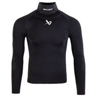 "Bauer Neck Protect Youth Long Sleeve Shirt in Black Size Medium"