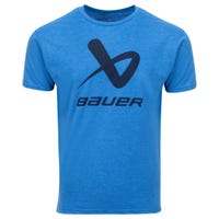 "Bauer Core Lockup Crew Senior Short Sleeve T-Shirt in Blue Size Large"