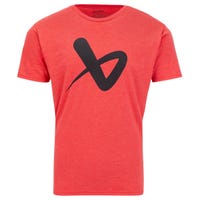 "Bauer Core Crew Senior Short Sleeve T-Shirt in Red Size Large"