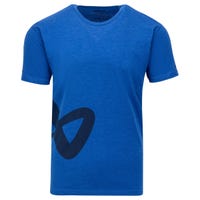 "Bauer Side Icon Senior Short Sleeve T-Shirt in Blue Size Medium"