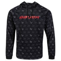 "Bauer Icon Repeat Adult Pullover Hoodie in Black Size XX-Large"