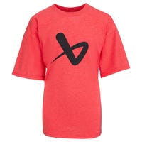 "Bauer Core Crew Youth Short Sleeve T-Shirt in Red Size Small"