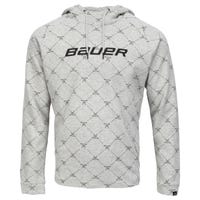 "Bauer BH Stick Repeat Adult Pullover Hoodie in Grey Size Large"